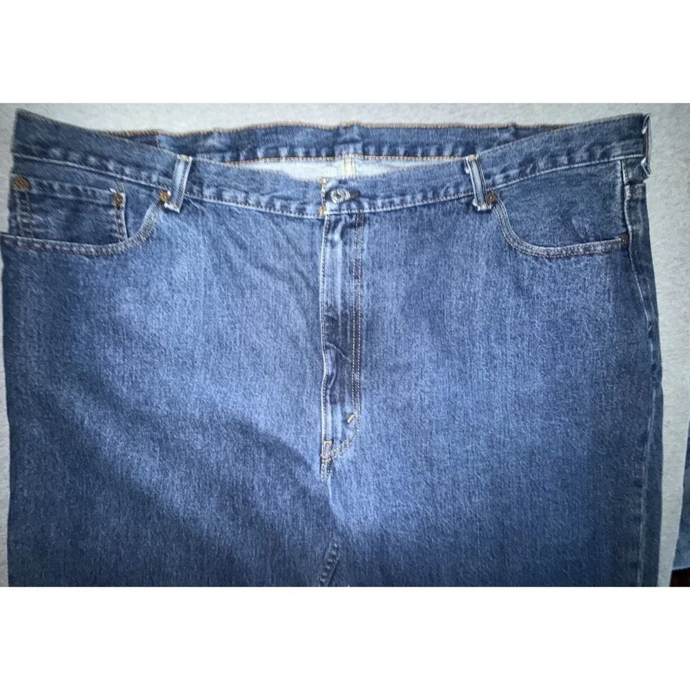 Levi 505 Men's Size 50x30 Big Tall Regular Fit Straight Leg Dark Wash